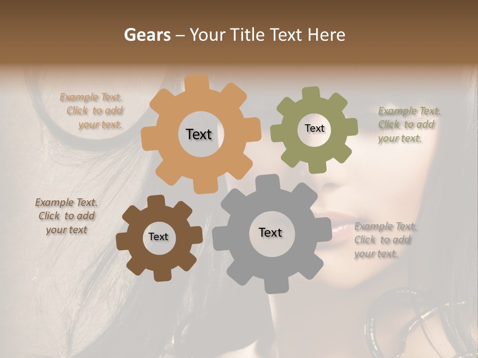 Female Make Up Beautiful PowerPoint Template