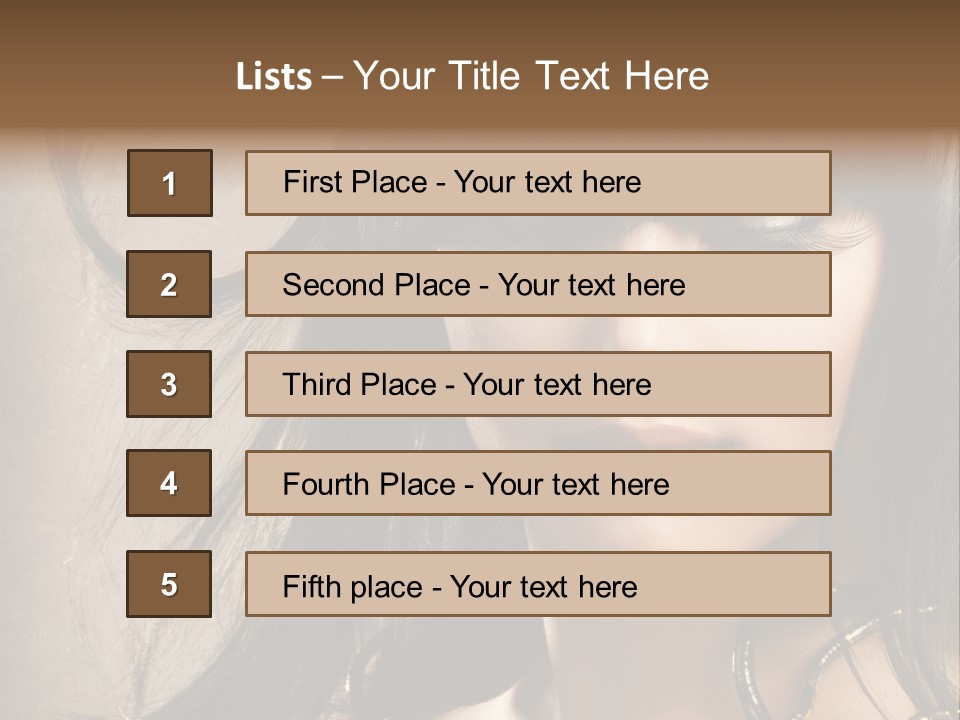 Female Make Up Beautiful PowerPoint Template