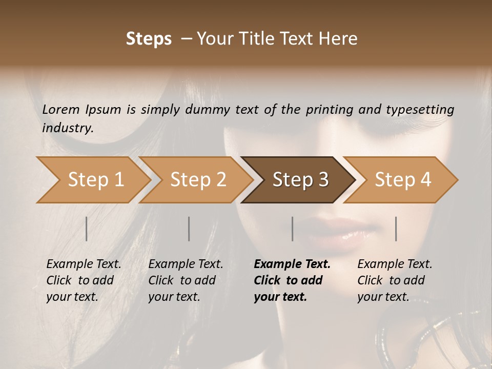 Female Make Up Beautiful PowerPoint Template