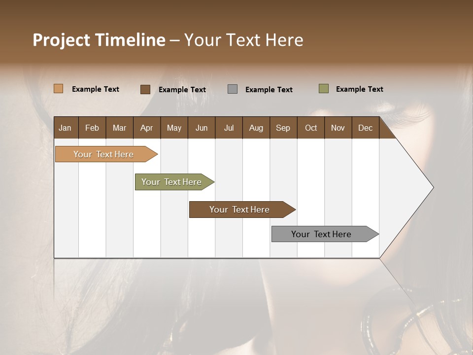 Female Make Up Beautiful PowerPoint Template