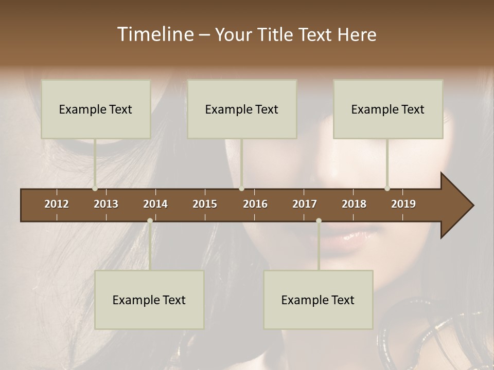 Female Make Up Beautiful PowerPoint Template