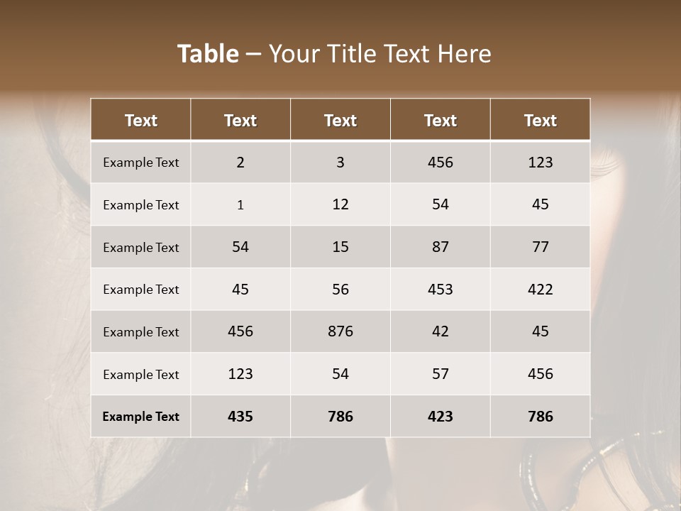 Female Make Up Beautiful PowerPoint Template