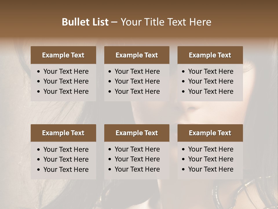 Female Make Up Beautiful PowerPoint Template