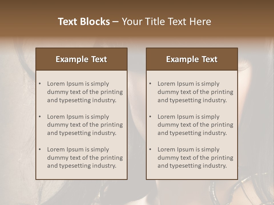 Female Make Up Beautiful PowerPoint Template