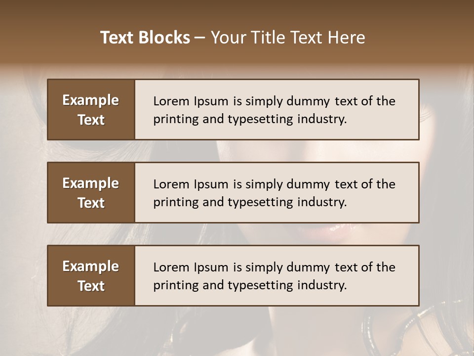 Female Make Up Beautiful PowerPoint Template