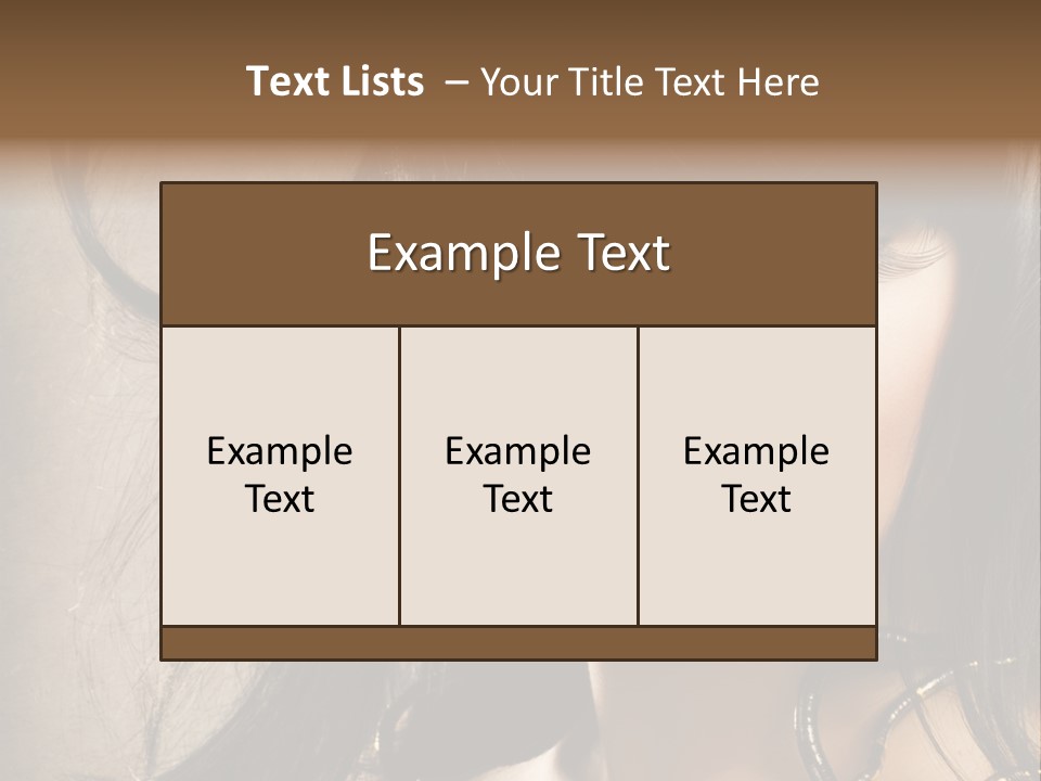 Female Make Up Beautiful PowerPoint Template