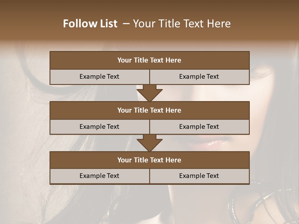 Female Make Up Beautiful PowerPoint Template