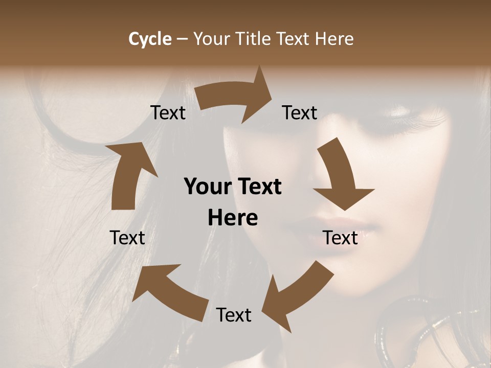 Female Make Up Beautiful PowerPoint Template
