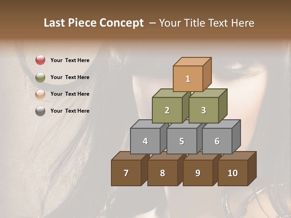 Female Make Up Beautiful PowerPoint Template