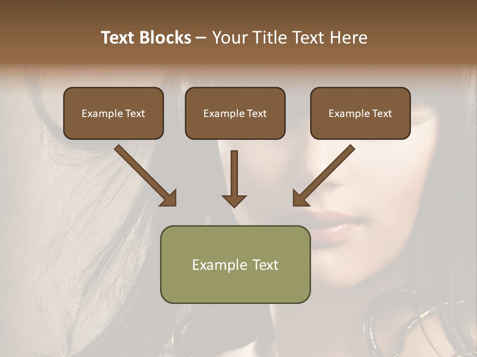 Female Make Up Beautiful PowerPoint Template