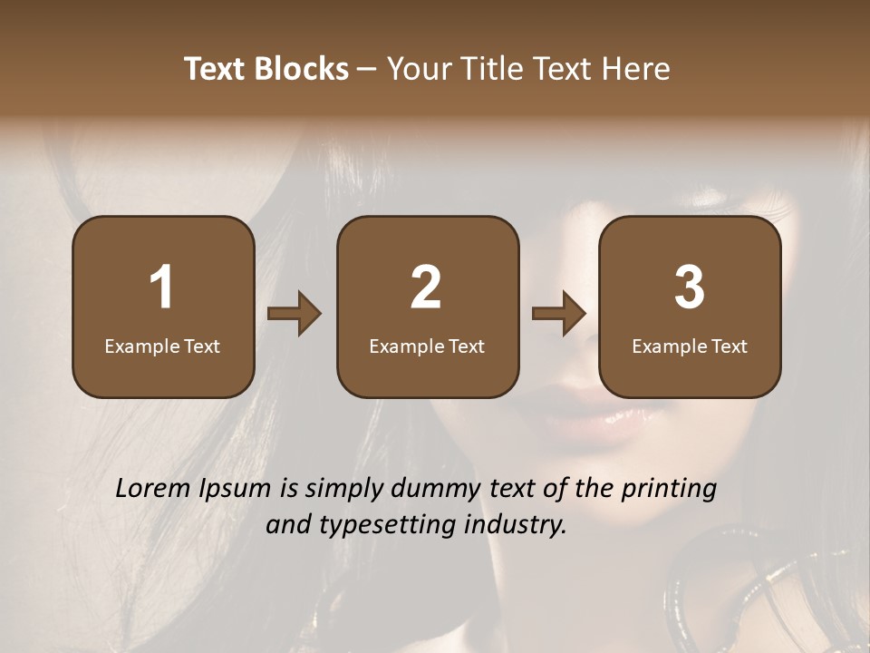 Female Make Up Beautiful PowerPoint Template