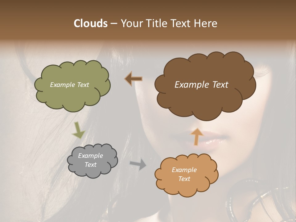 Female Make Up Beautiful PowerPoint Template