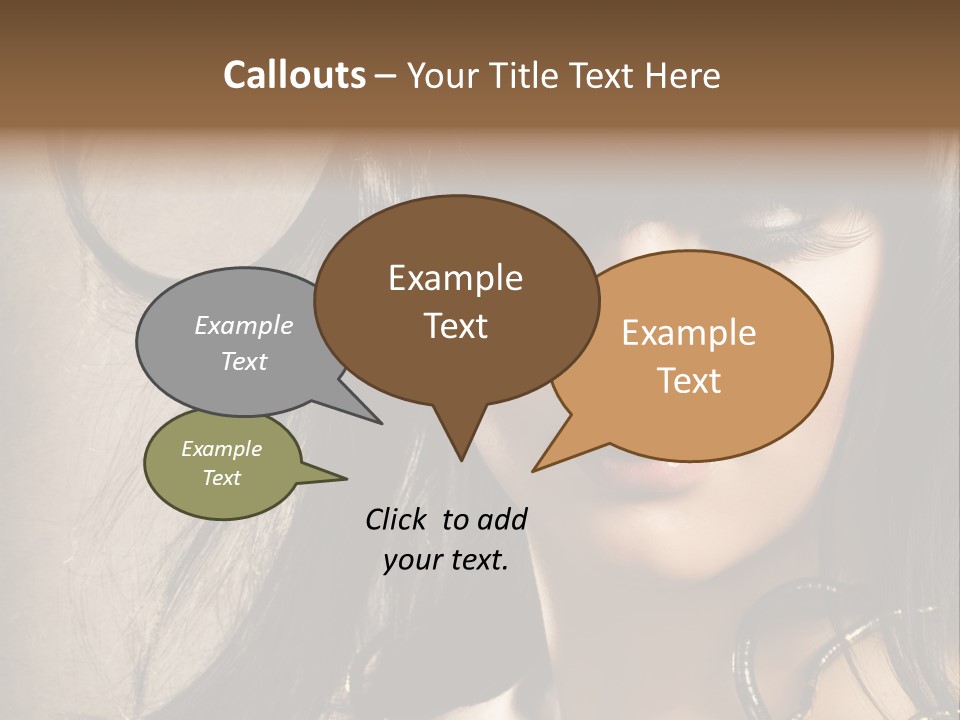 Female Make Up Beautiful PowerPoint Template