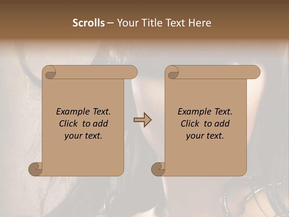 Female Make Up Beautiful PowerPoint Template