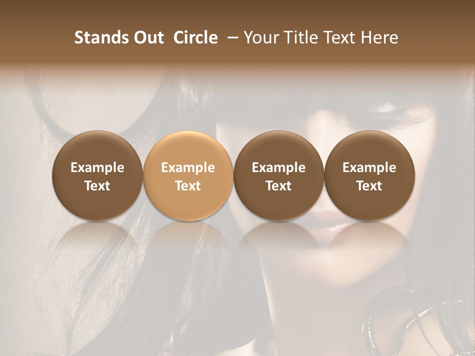 Female Make Up Beautiful PowerPoint Template