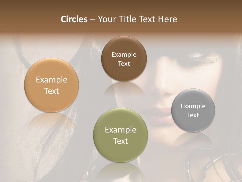 Female Make Up Beautiful PowerPoint Template