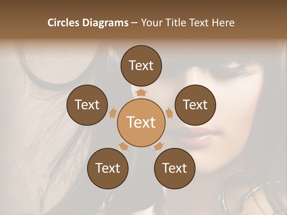 Female Make Up Beautiful PowerPoint Template