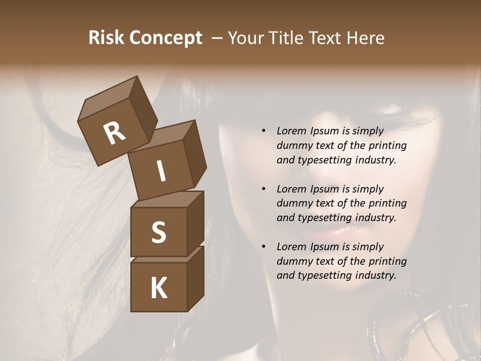 Female Make Up Beautiful PowerPoint Template