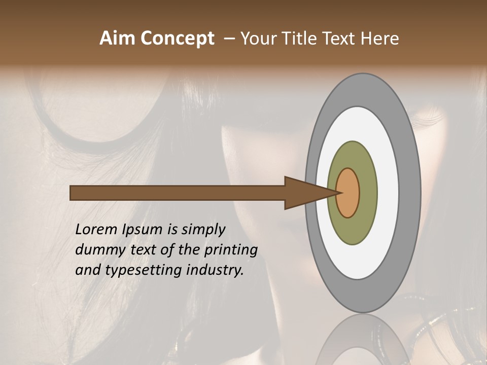 Female Make Up Beautiful PowerPoint Template