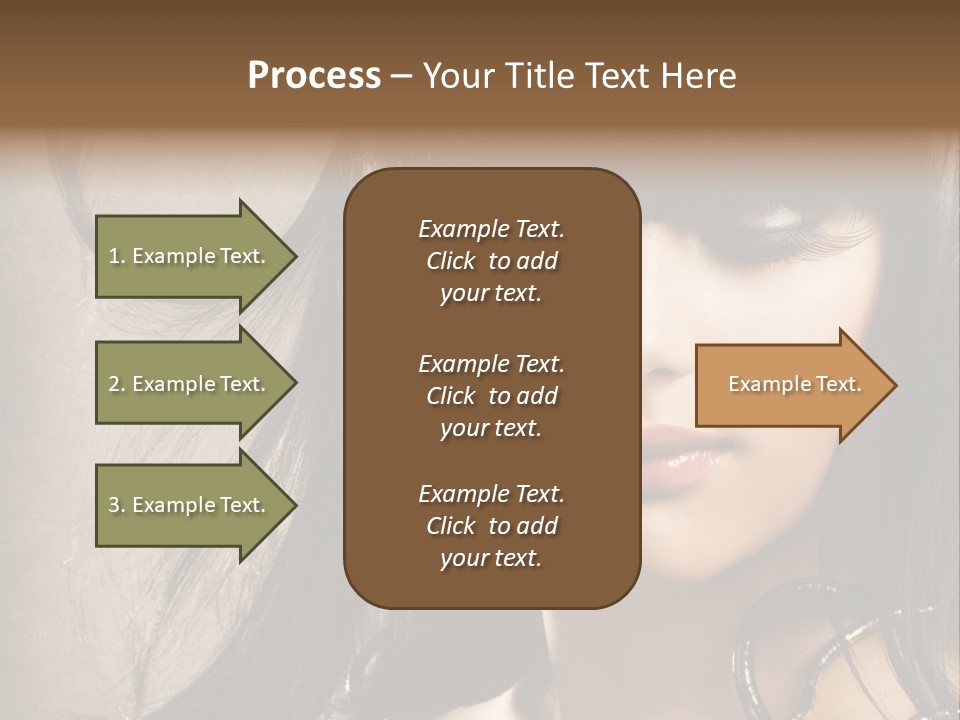 Female Make Up Beautiful PowerPoint Template