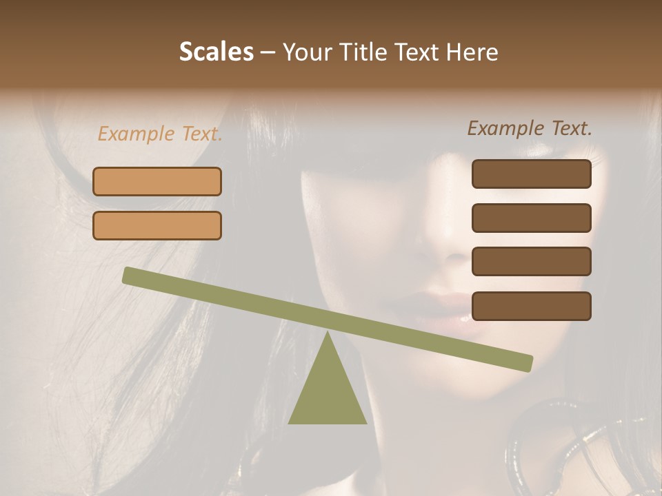 Female Make Up Beautiful PowerPoint Template
