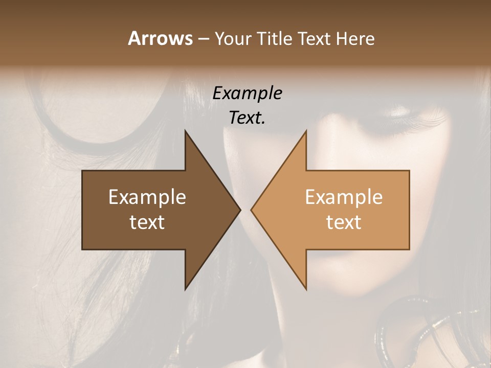 Female Make Up Beautiful PowerPoint Template
