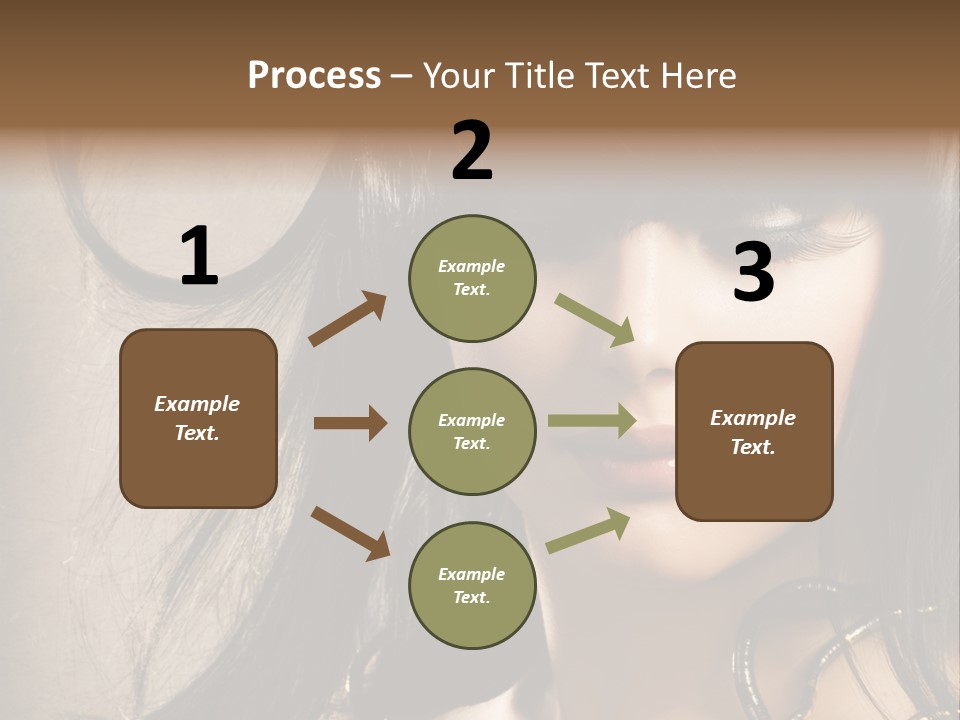 Female Make Up Beautiful PowerPoint Template