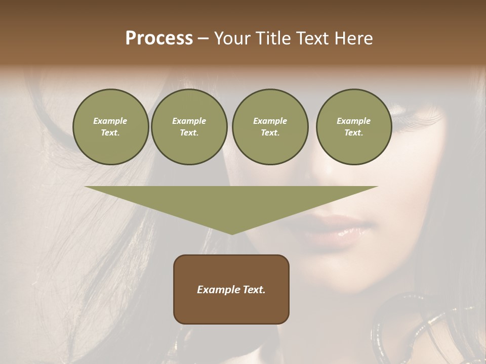 Female Make Up Beautiful PowerPoint Template