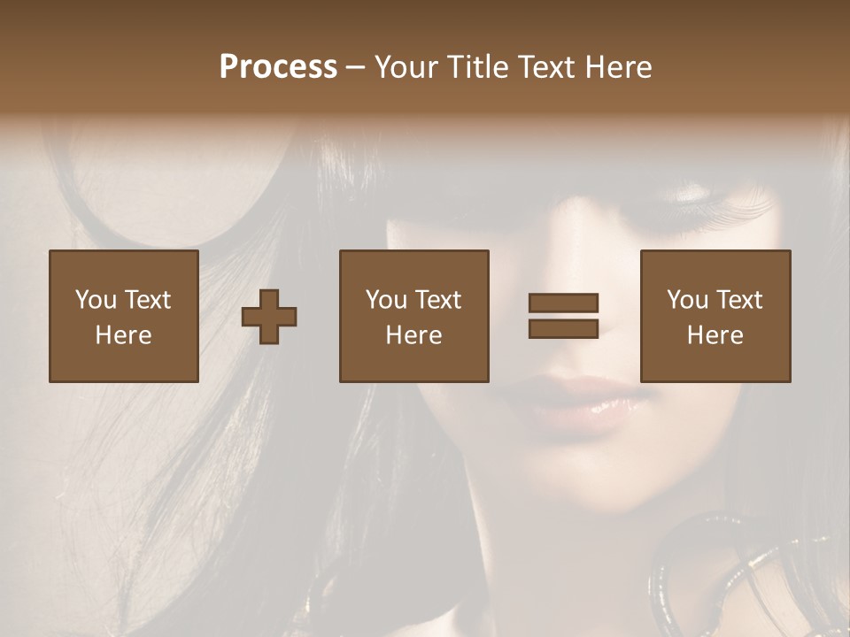 Female Make Up Beautiful PowerPoint Template