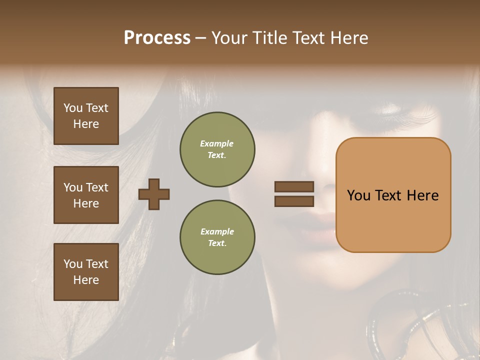 Female Make Up Beautiful PowerPoint Template