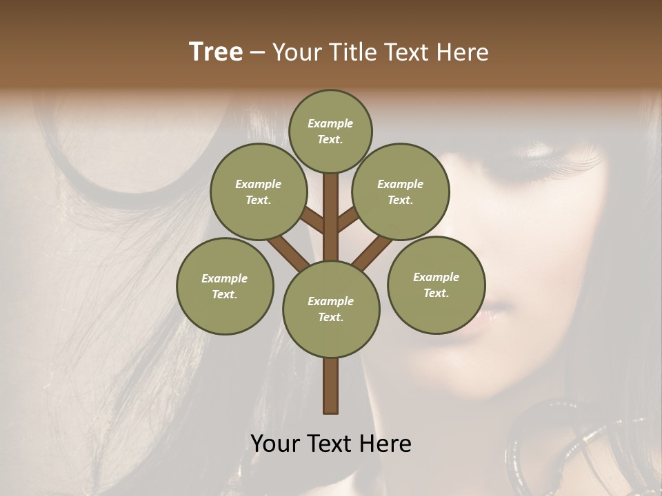 Female Make Up Beautiful PowerPoint Template