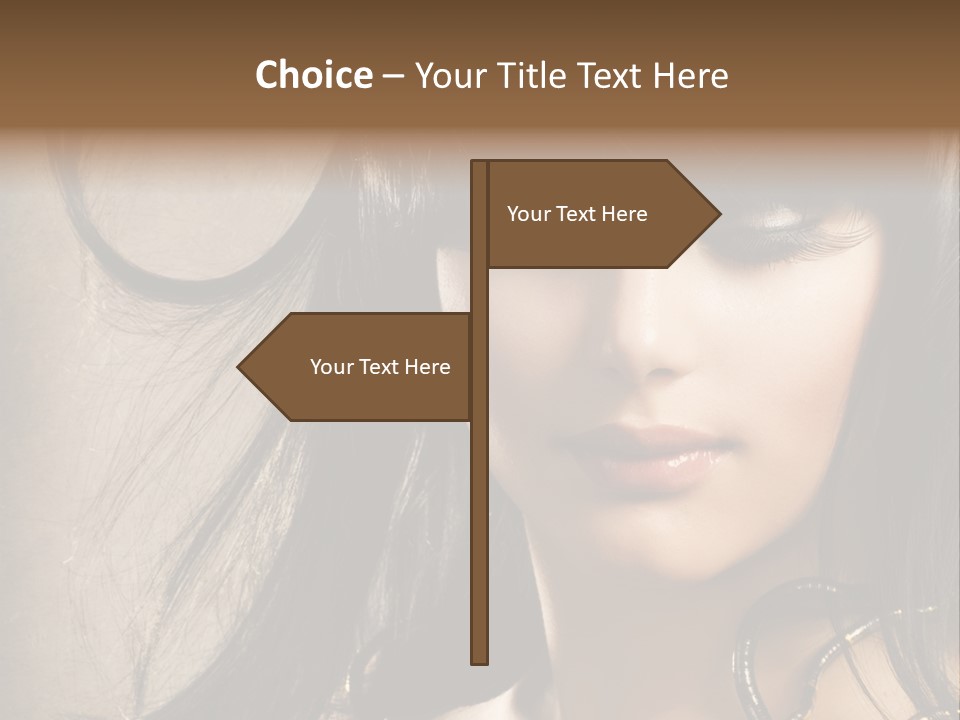 Female Make Up Beautiful PowerPoint Template