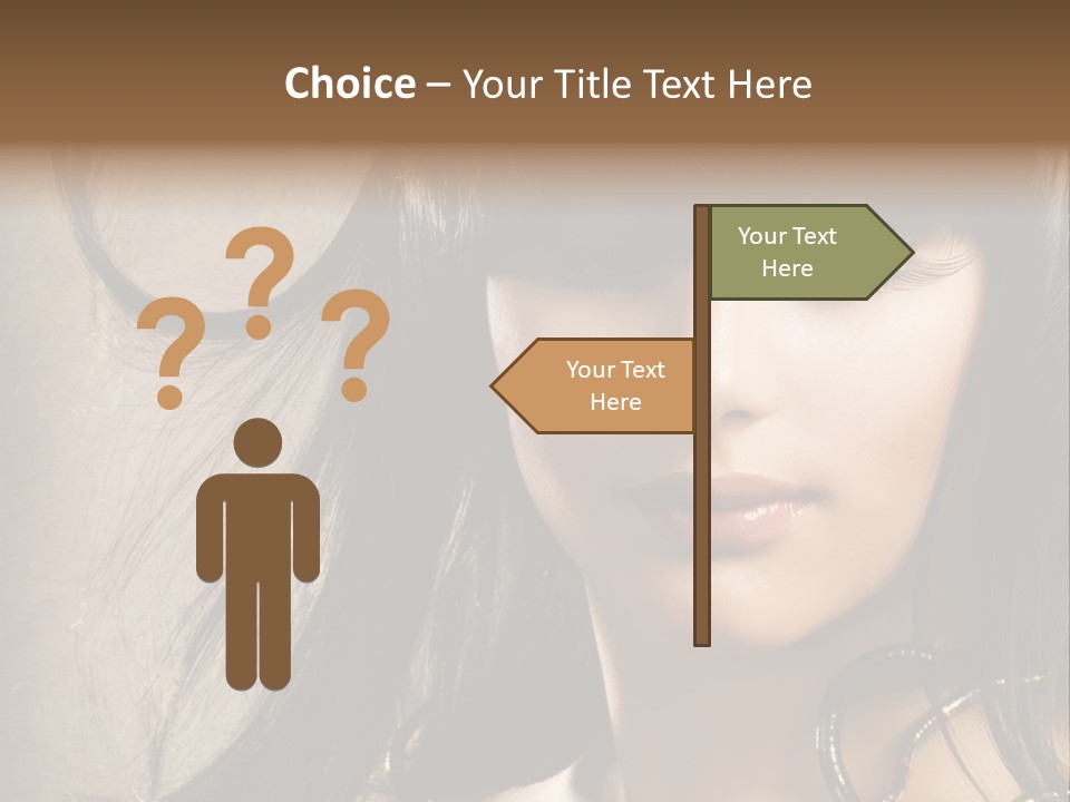 Female Make Up Beautiful PowerPoint Template
