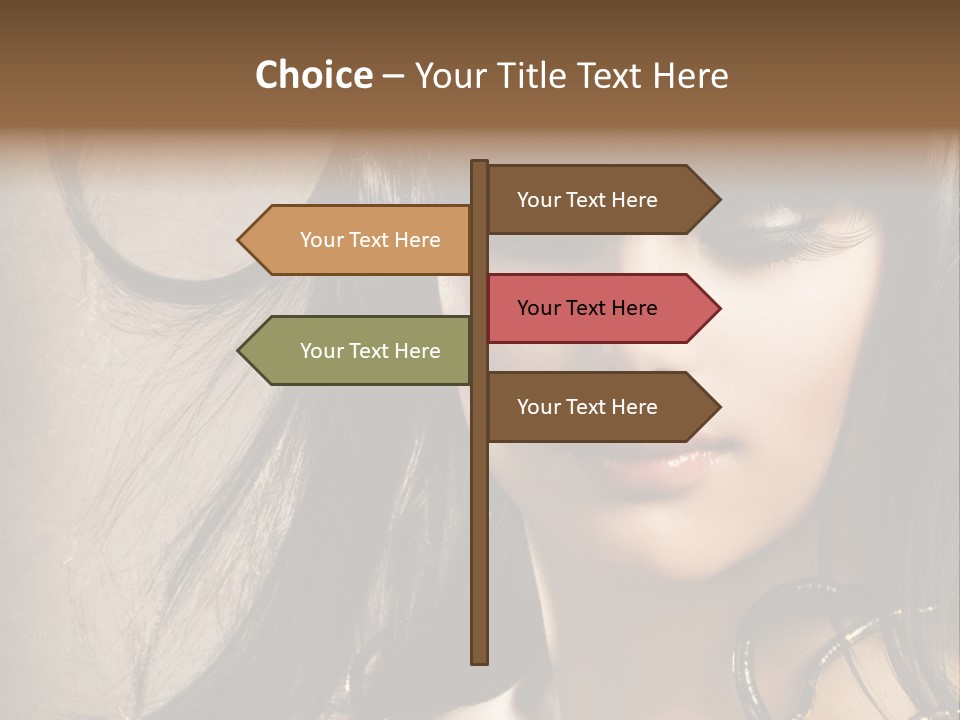 Female Make Up Beautiful PowerPoint Template