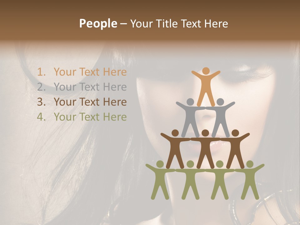 Female Make Up Beautiful PowerPoint Template