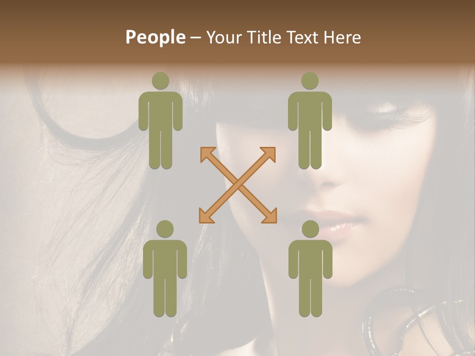 Female Make Up Beautiful PowerPoint Template