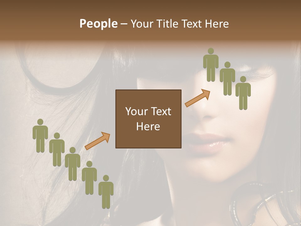 Female Make Up Beautiful PowerPoint Template