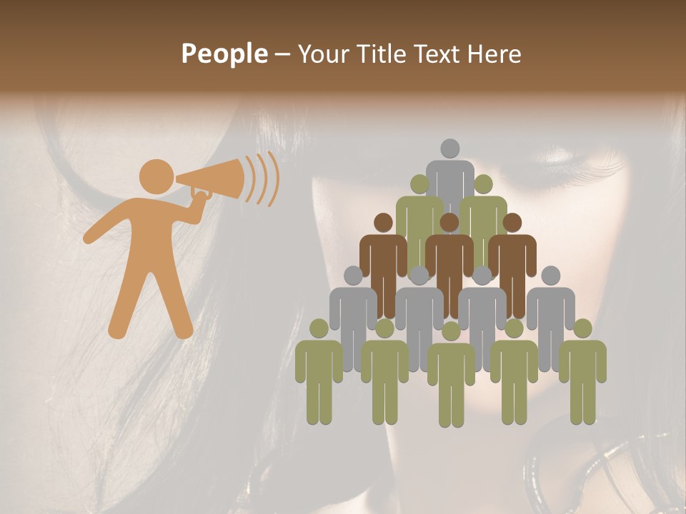 Female Make Up Beautiful PowerPoint Template