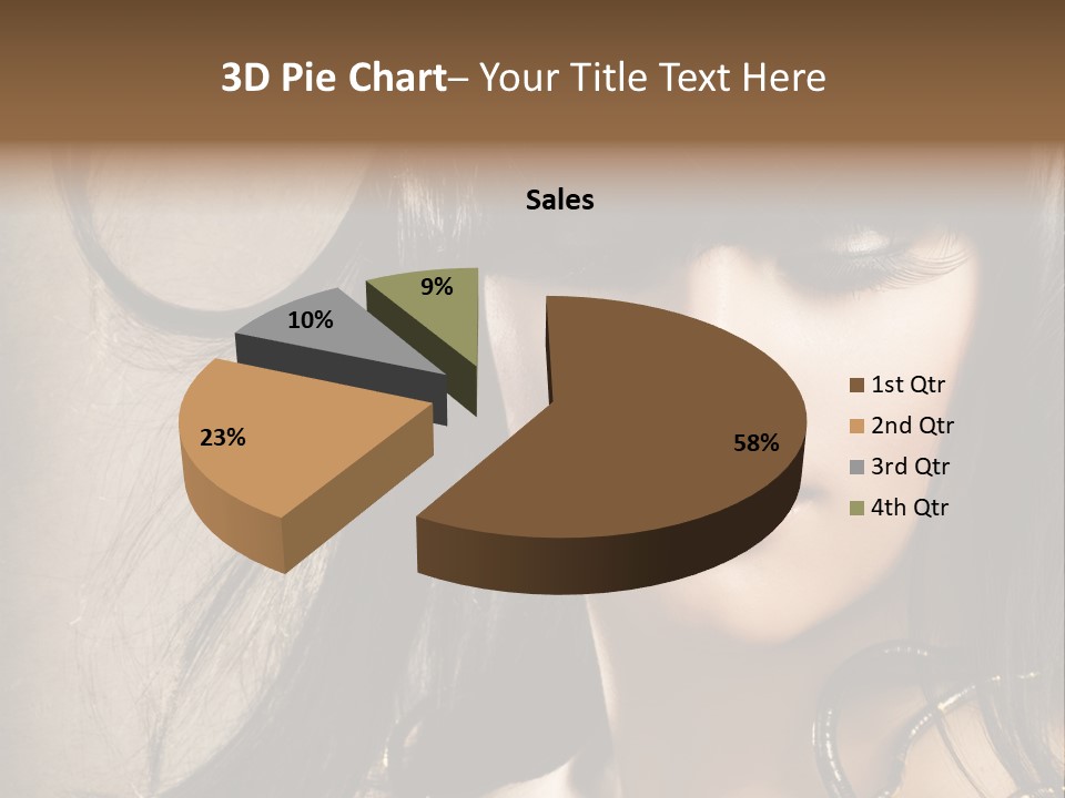 Female Make Up Beautiful PowerPoint Template
