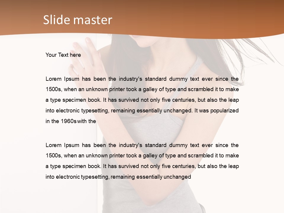 Space Message White PowerPoint Template