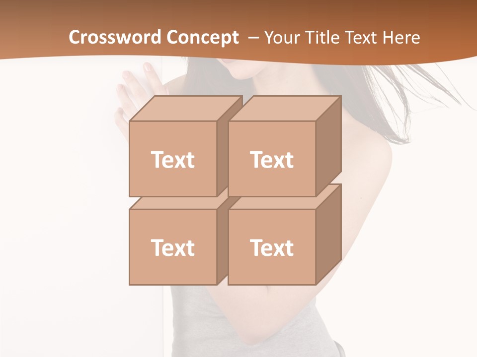 Space Message White PowerPoint Template
