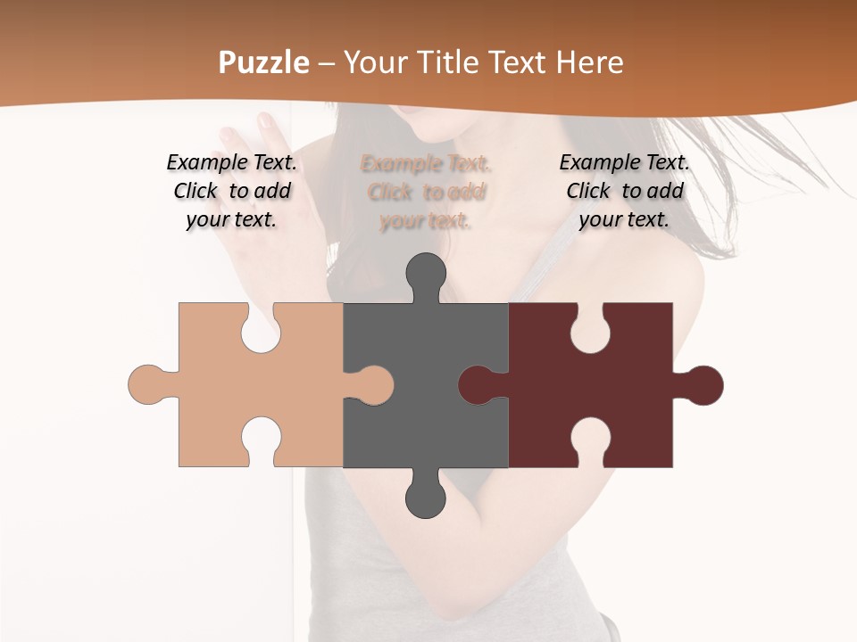 Space Message White PowerPoint Template