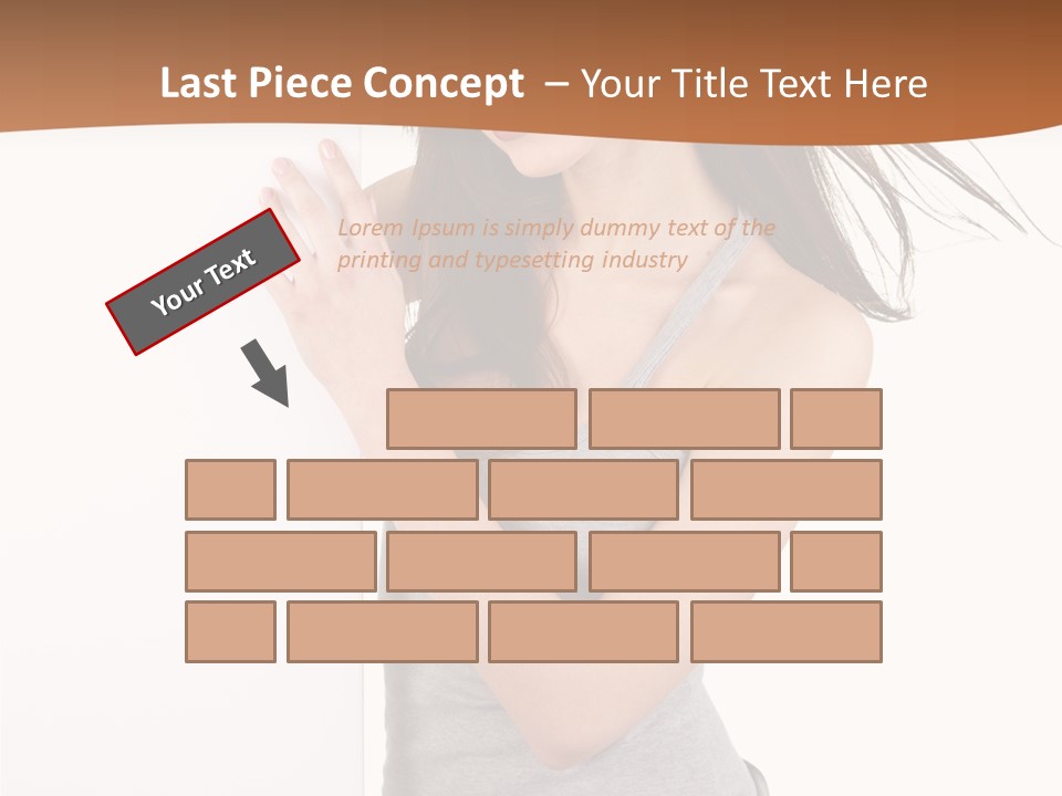 Space Message White PowerPoint Template