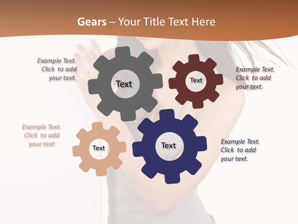 Space Message White PowerPoint Template