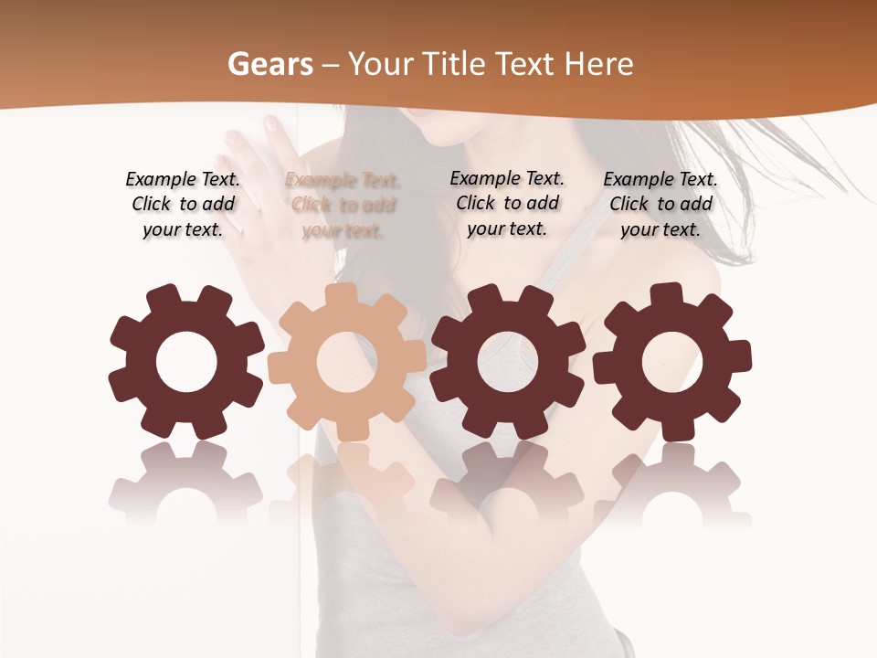 Space Message White PowerPoint Template