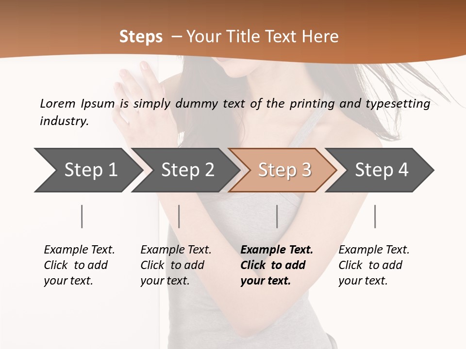 Space Message White PowerPoint Template