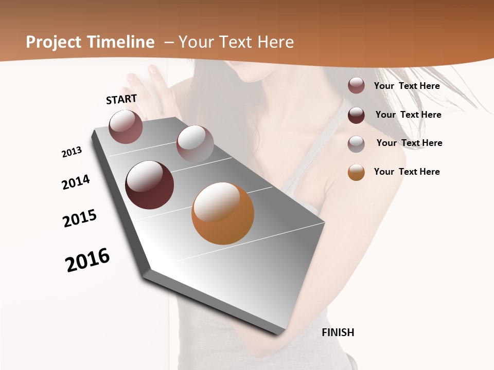 Space Message White PowerPoint Template