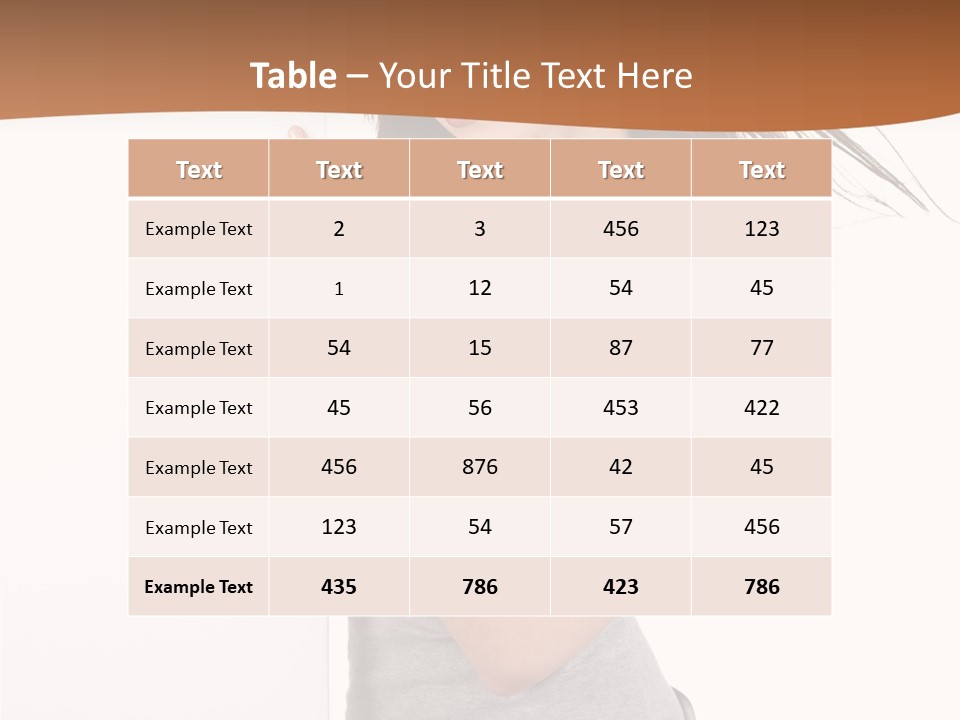 Space Message White PowerPoint Template
