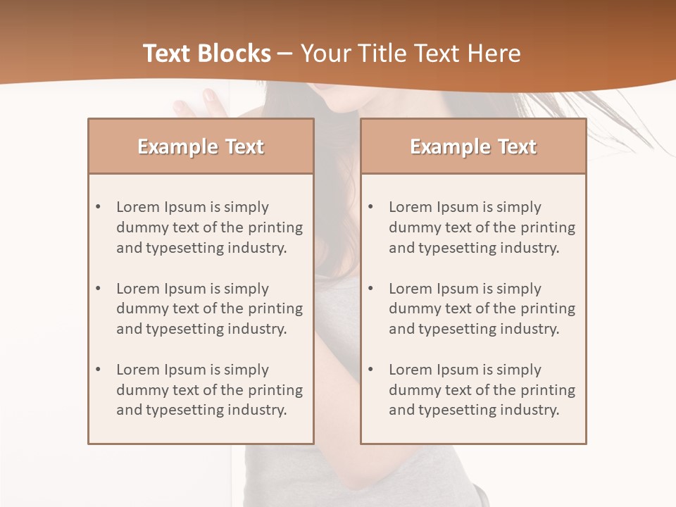 Space Message White PowerPoint Template