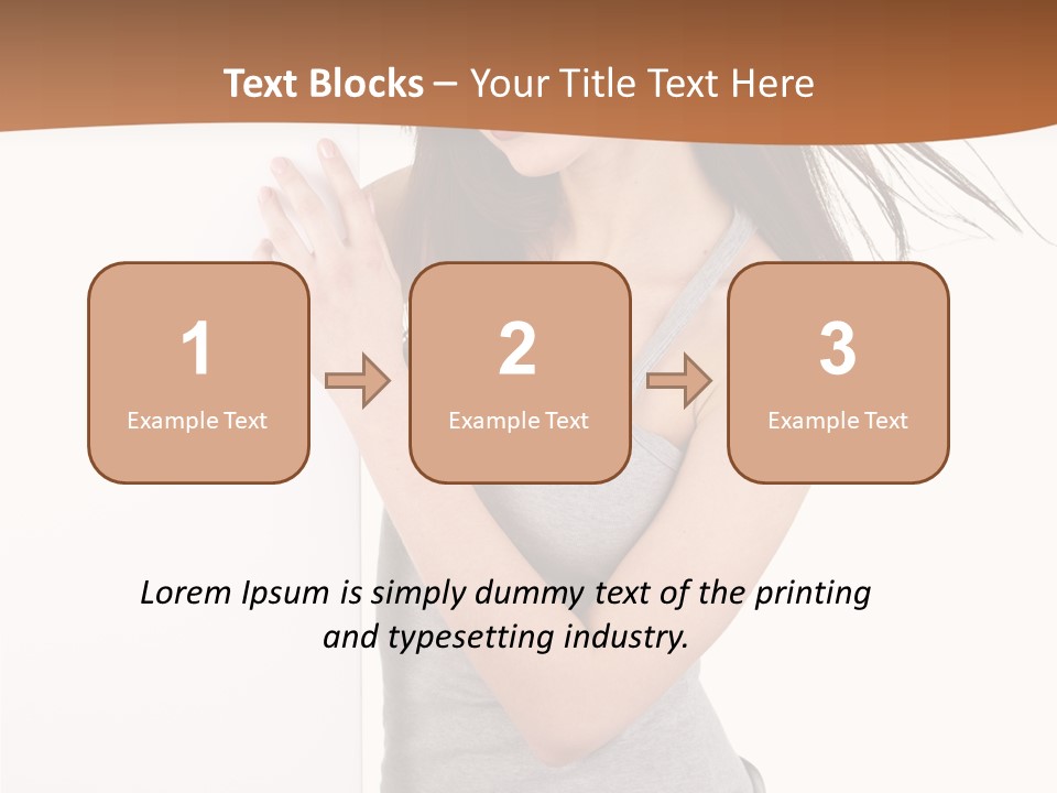 Space Message White PowerPoint Template